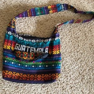 Hand stitched Guatemalan messenger bag
